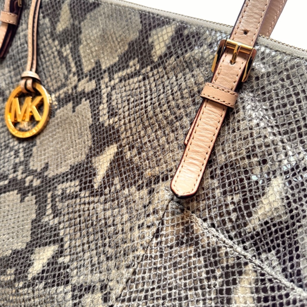 Michael Kors Rare Python Embossed Leather Purse - image 3